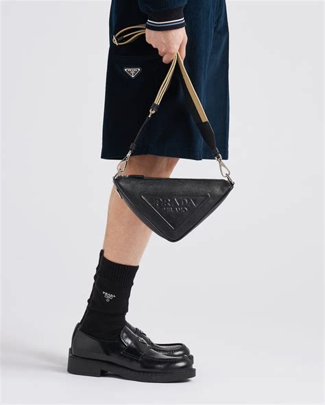 prada truangle bag|prada triangle bag men.